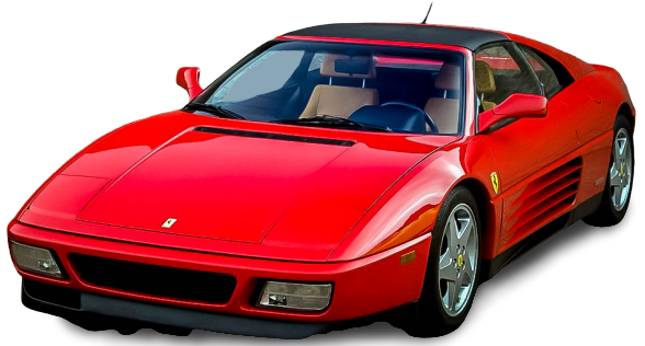 Noleggio Ferrari 348 Toscana per eventi vip spot pubblicità e cerimonie