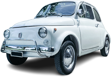 Fiat 500 L del 1970 noleggio in Lombardia Piemonte e Veneto