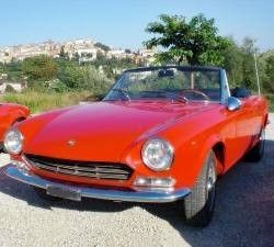 Fiat 124 spider noleggio in Umbria