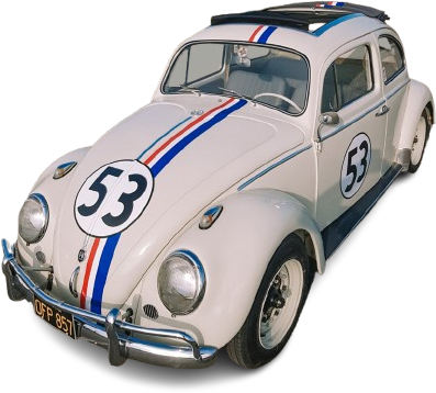 Maggiolino Herbie 53 tuttomatto affitto in Emilia Romagna Marche Italia