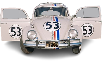 🚗 Maggiolino Herbie 53 Tuttomatto – Noleggio a Rimini e Pesaro in Italia