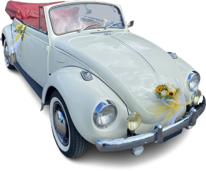 Maggiolino cabrio del 1972 vetro piatto noleggio in Lombardia Pavia Verona Piacenza Parma Padova Alessandria Bergamo Brescia Cremona