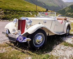 Noleggio MG TD del 1952 a Perugia Umbria