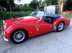 Noleggio Triumph TR3 per servizi fotografici pubblicità ed eventi