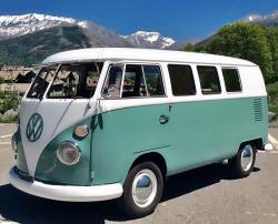 Noleggio Volkswagen Transporter Piemonte Samba Bus Bulli Kombi hippie